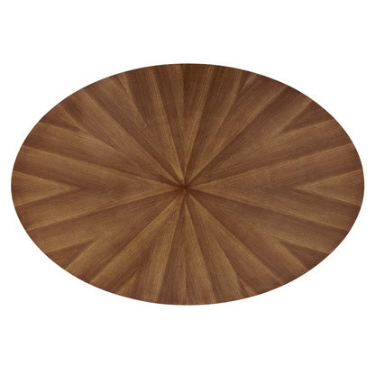 Crossroads 63" Oval Wood Dining Table by Furniture For America