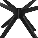 Vela 71" Oval Wood Dining Table in Black