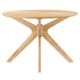 Vela 71" Oval Wood Dining Table in Oak