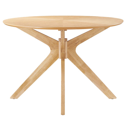 Crossroads 71" Oval Wood Dining Table in Oak