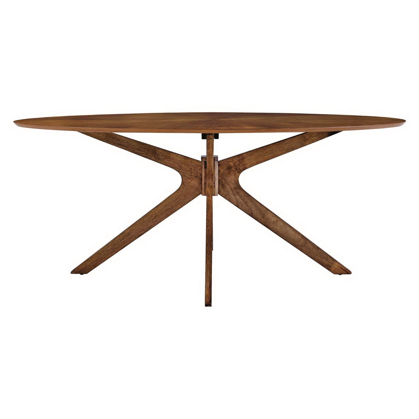 Crossroads 71" Oval Wood Dining Table by Furniture For America
