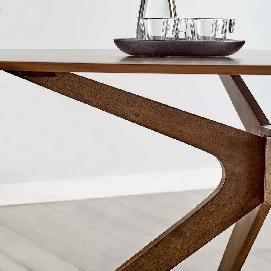 Vela 71" Oval Wood Dining Table in Walnut