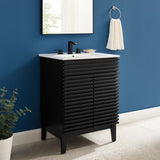 Vera 24" Bathroom Vanity in Black White