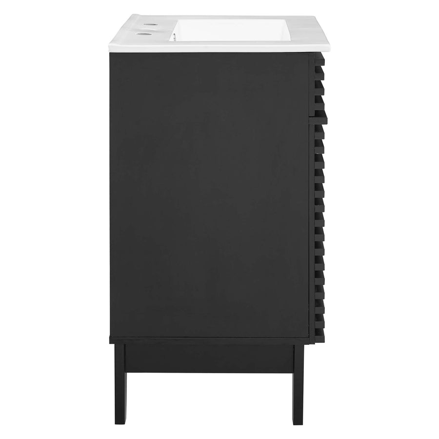 Vera 24" Bathroom Vanity in Black White