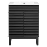 Vera 24" Bathroom Vanity in Black White