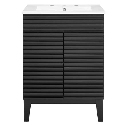 Render 24" Bathroom Vanity in Black White
