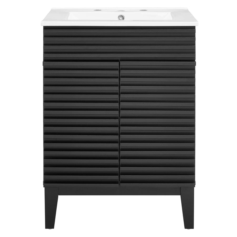 Vera 24" Bathroom Vanity in Black White