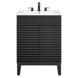 Vera 24" Bathroom Vanity in Black White