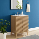 Vera 24" Bathroom Vanity in Oak White