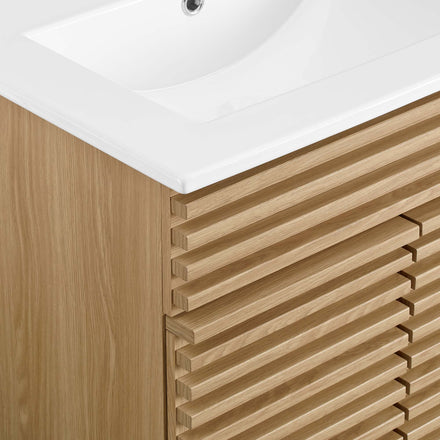 Render 24" Bathroom Vanity in Oak White