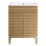 Vera 24" Bathroom Vanity in Oak White