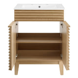 Vera 24" Bathroom Vanity in Oak White