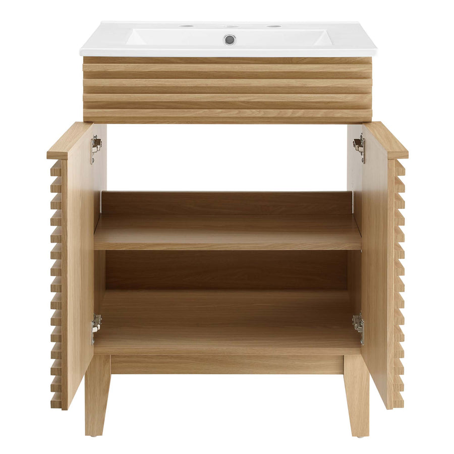 Vera 24" Bathroom Vanity in Oak White