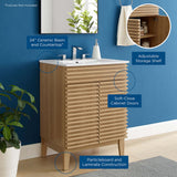 Vera 24" Bathroom Vanity in Oak White