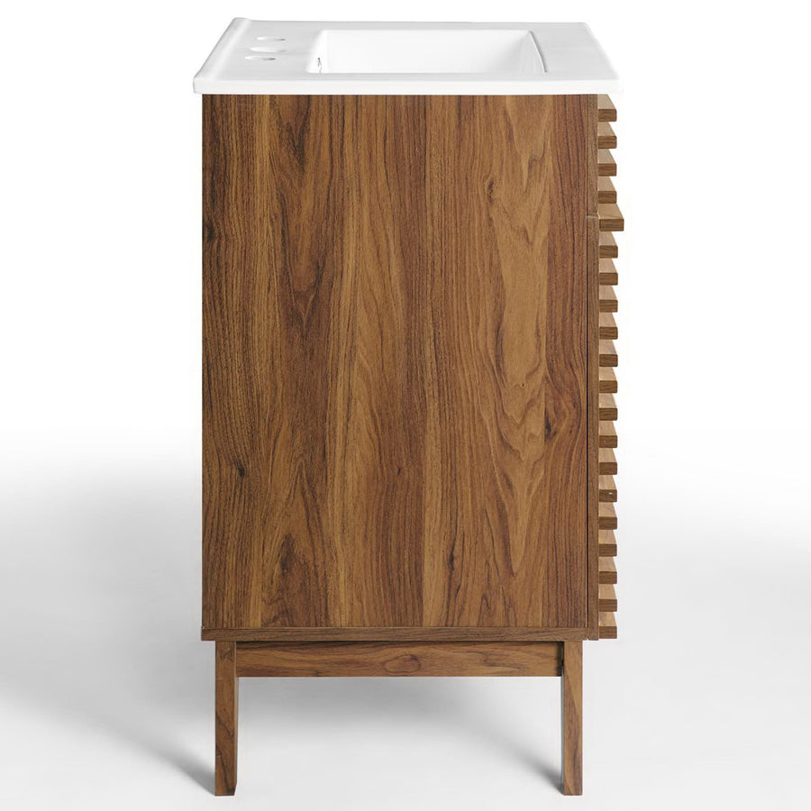 Vera 24" Bathroom Vanity in Walnut White