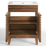 Vera 24" Bathroom Vanity in Walnut White