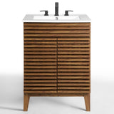 Vera 24" Bathroom Vanity in Walnut White