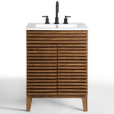 Vera 24" Bathroom Vanity in Walnut White