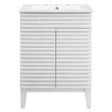 Vera 24" Bathroom Vanity in White White