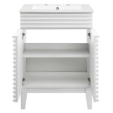 Vera 24" Bathroom Vanity in White White