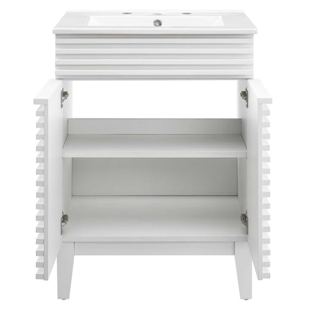 Render 24" Bathroom Vanity in White White