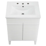 Vera 24" Bathroom Vanity in White White