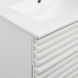 Vera 24" Bathroom Vanity in White White