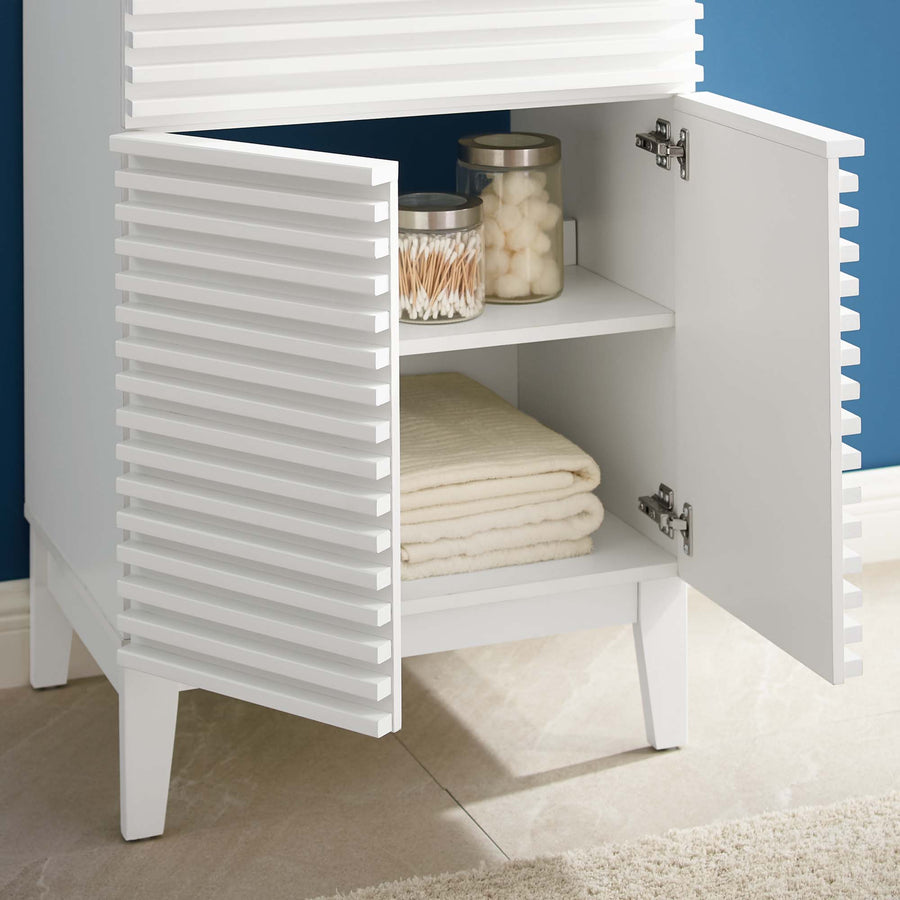 Vera 24" Bathroom Vanity in White White