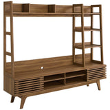 Vera TV Stand Entertainment Center in Walnut