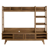 Vera TV Stand Entertainment Center in Walnut