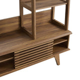 Vera TV Stand Entertainment Center in Walnut