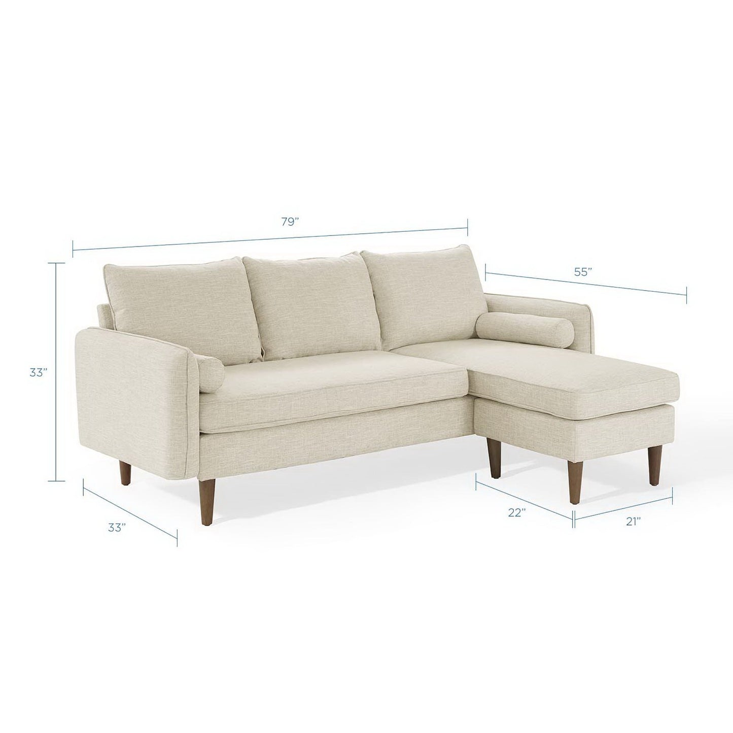Revive Upholstered Right or Left Sectional Sofa by Furniture for America