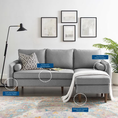 Revive Upholstered Right or Left Sectional Sofa by Furniture for America