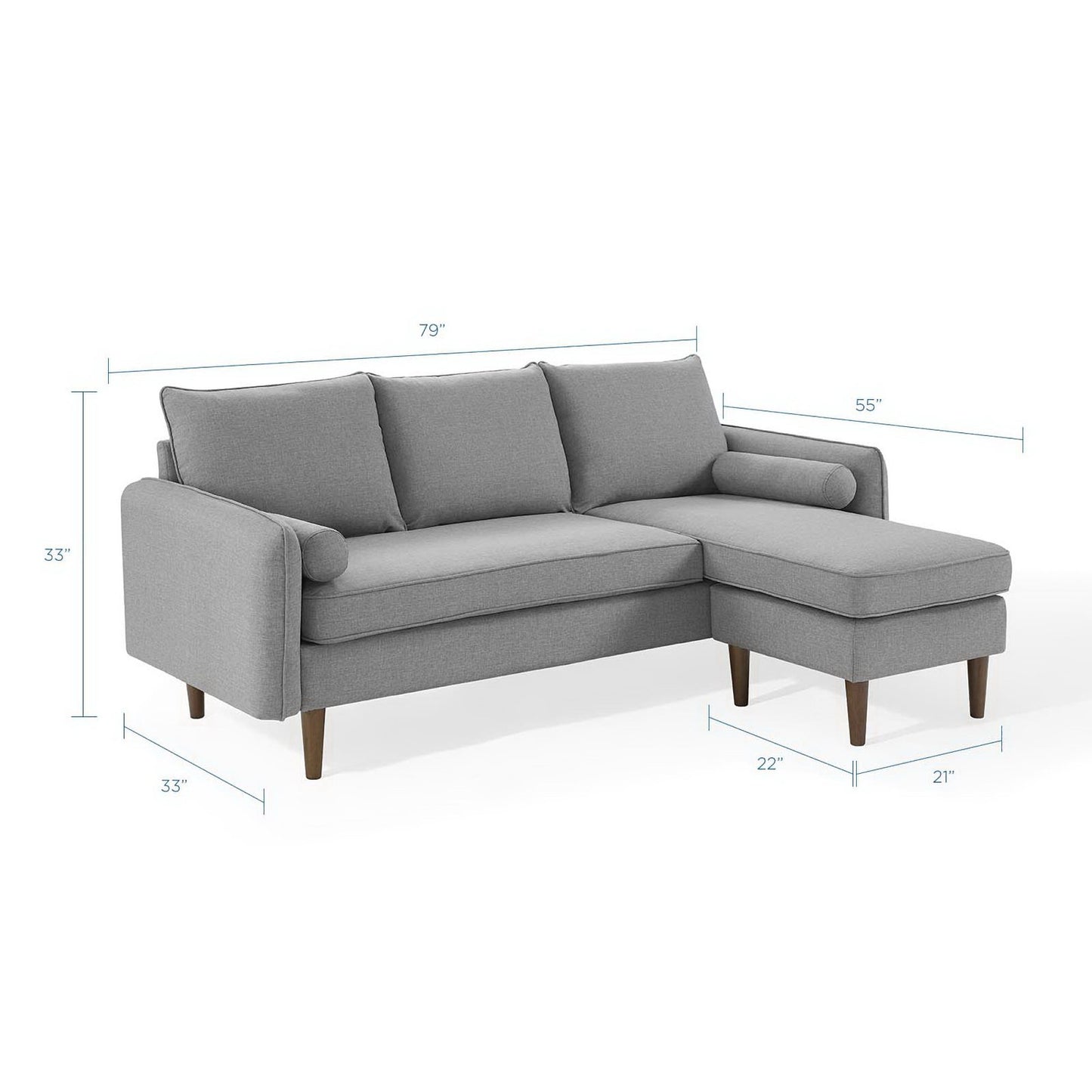 Revive Upholstered Right or Left Sectional Sofa by Furniture for America