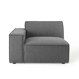 Atlas 2-Piece Sectional Sofa in Charcoal