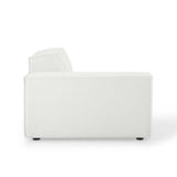 Atlas Left-Arm Sectional Sofa Chair in White