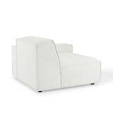 Atlas Right-Arm Sectional Sofa Chair in White