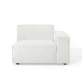 Atlas Right-Arm Sectional Sofa Chair in White