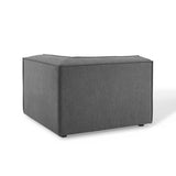Atlas Sectional Sofa Corner Chair in Charcoal