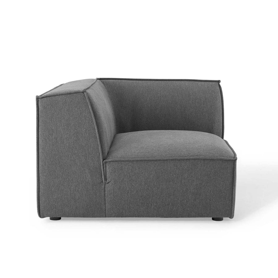 Atlas Sectional Sofa Corner Chair in Charcoal