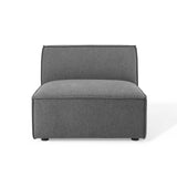 Atlas Sectional Sofa Armless Chair in Charcoal