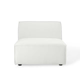 Atlas Sectional Sofa Armless Chair in White