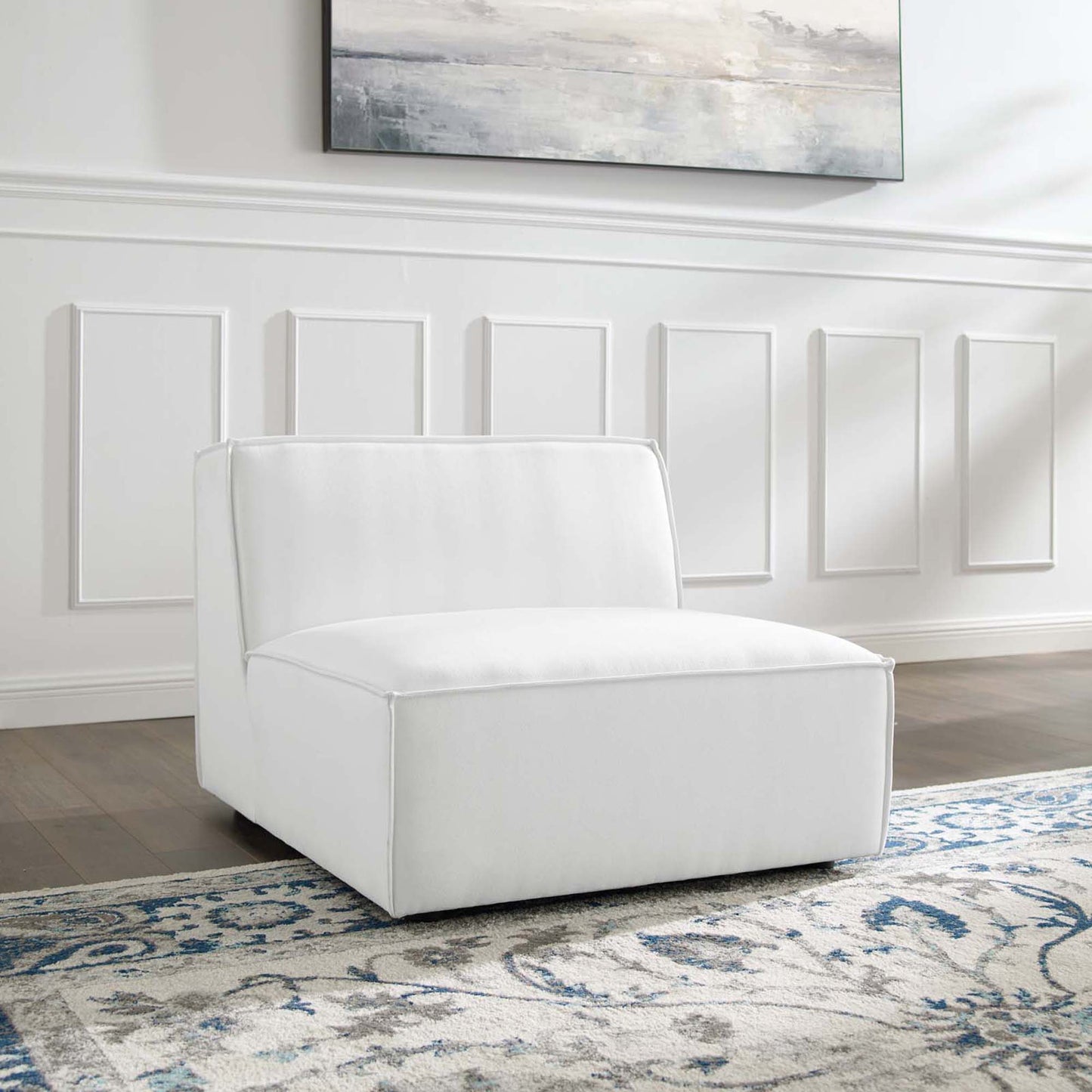 Restore Sectional Sofa Armless Chair by Furniture for America