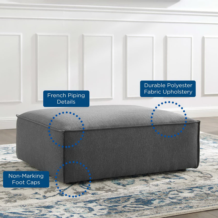 Atlas Ottoman in Charcoal