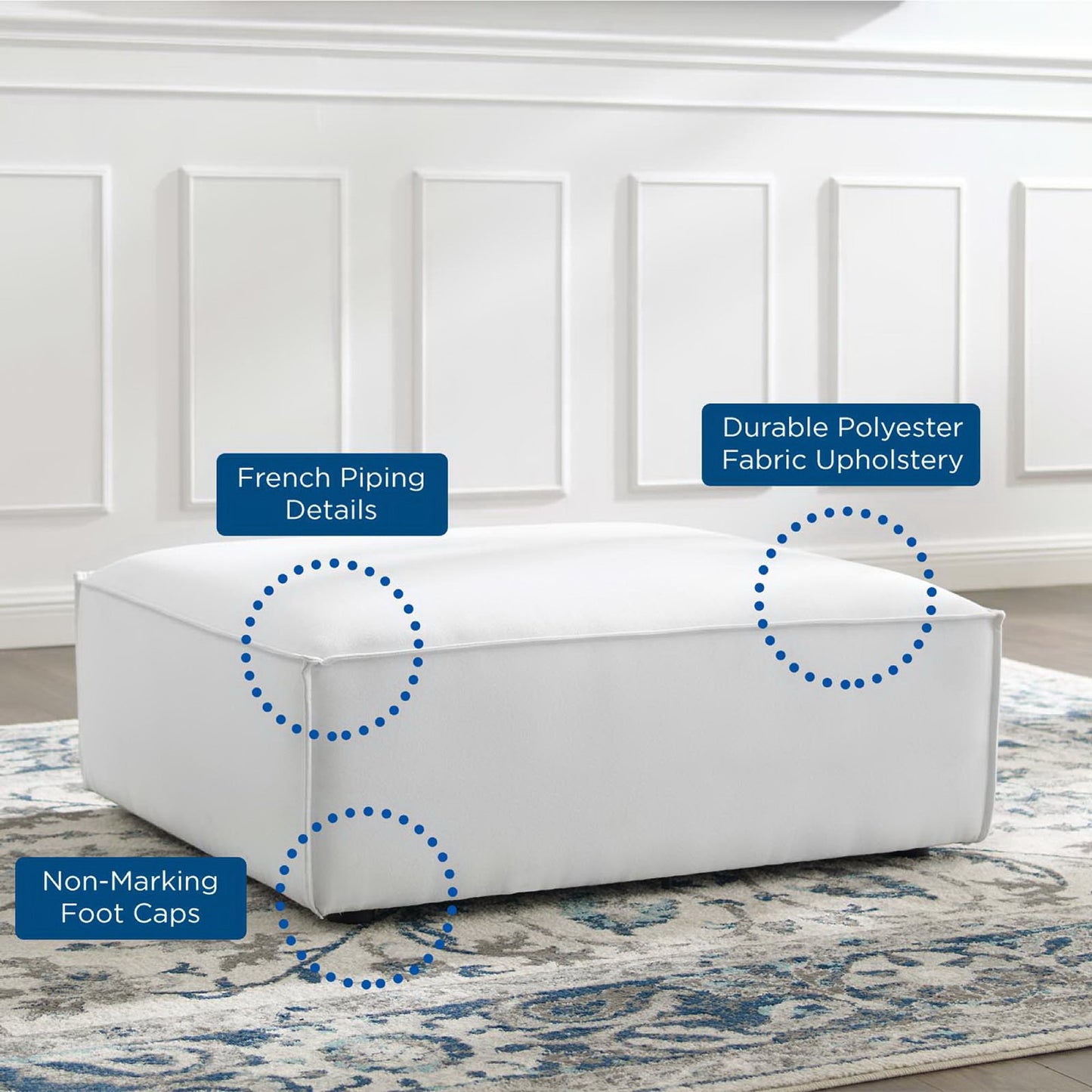 Restore Ottoman by Furniture For America
