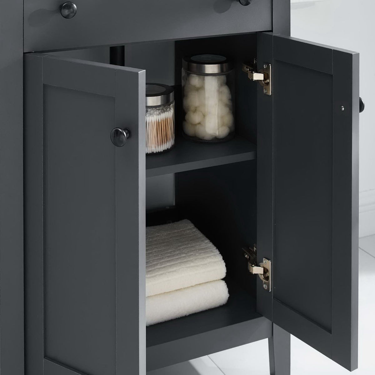 Nantucket 24" Bathroom Vanity Cabinet (Sink Basin Not Included) in Gray