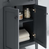 Copal 24" Bathroom Vanity Cabinet (Sink Basin Not Included) in Gray