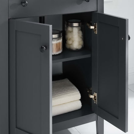 Nantucket 24" Bathroom Vanity Cabinet (Sink Basin Not Included) in Gray
