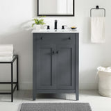 Copal 24" Bathroom Vanity Cabinet (Sink Basin Not Included) in Gray