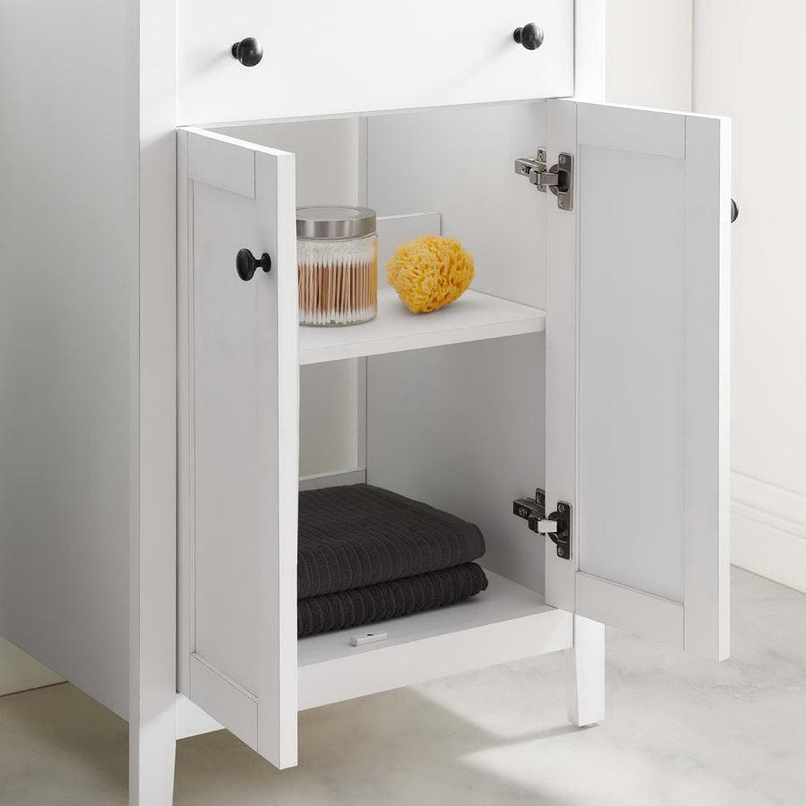 Copal 24" Bathroom Vanity Cabinet (Sink Basin Not Included) in White
